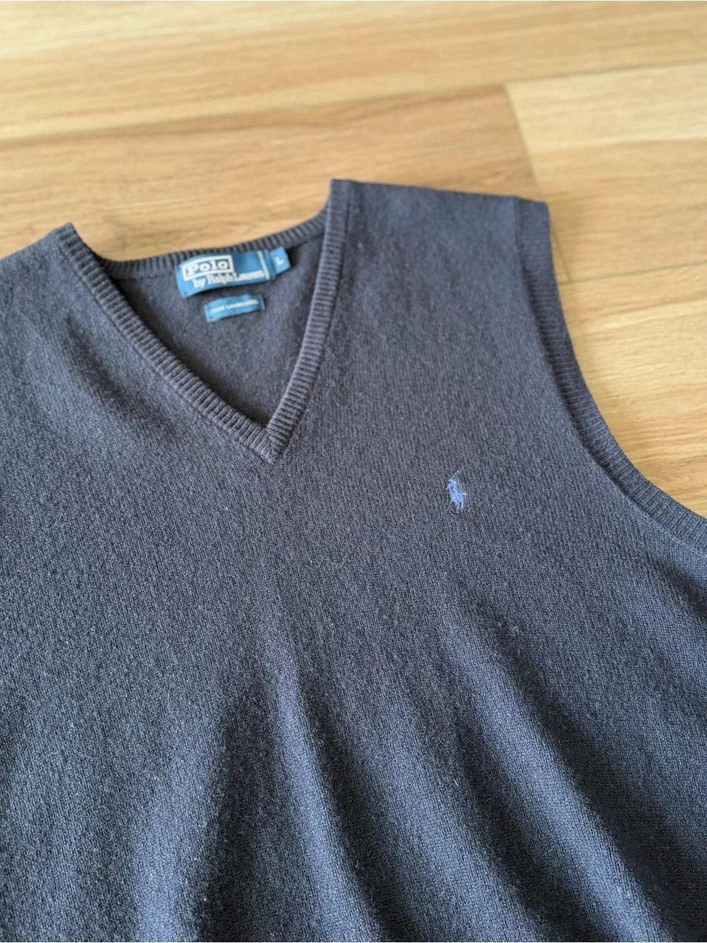 Polo Ralph Lauren Wool Navy Sweater Vest